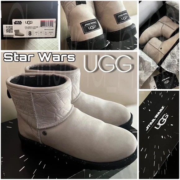 UGG Star Wars limited edition millennium classic mini “grey” UGG Classic Mini Millenium Star Wars Grey Boots – MyCozyBoots main image 2